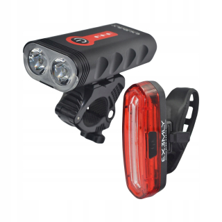 EX3MLY cyklistické osvetlenie PREDNÁ ZADNÁ BICYKLOVÁ LAMPA IP65 1000 lm USB